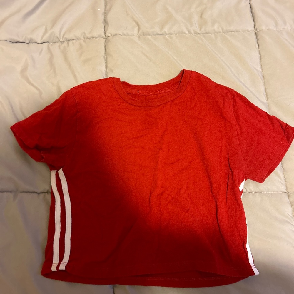 Red crop top